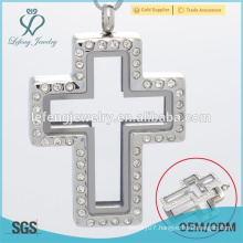 Fast shipping jesus necklace locket, cross locket pendant, puzzle locket pendant